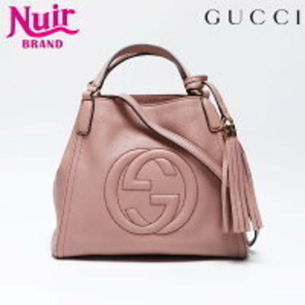 Gucci Soho Leather Shoulder Bag Pink